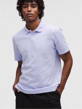 lululemon men’s cotton  pique short sleeve polo